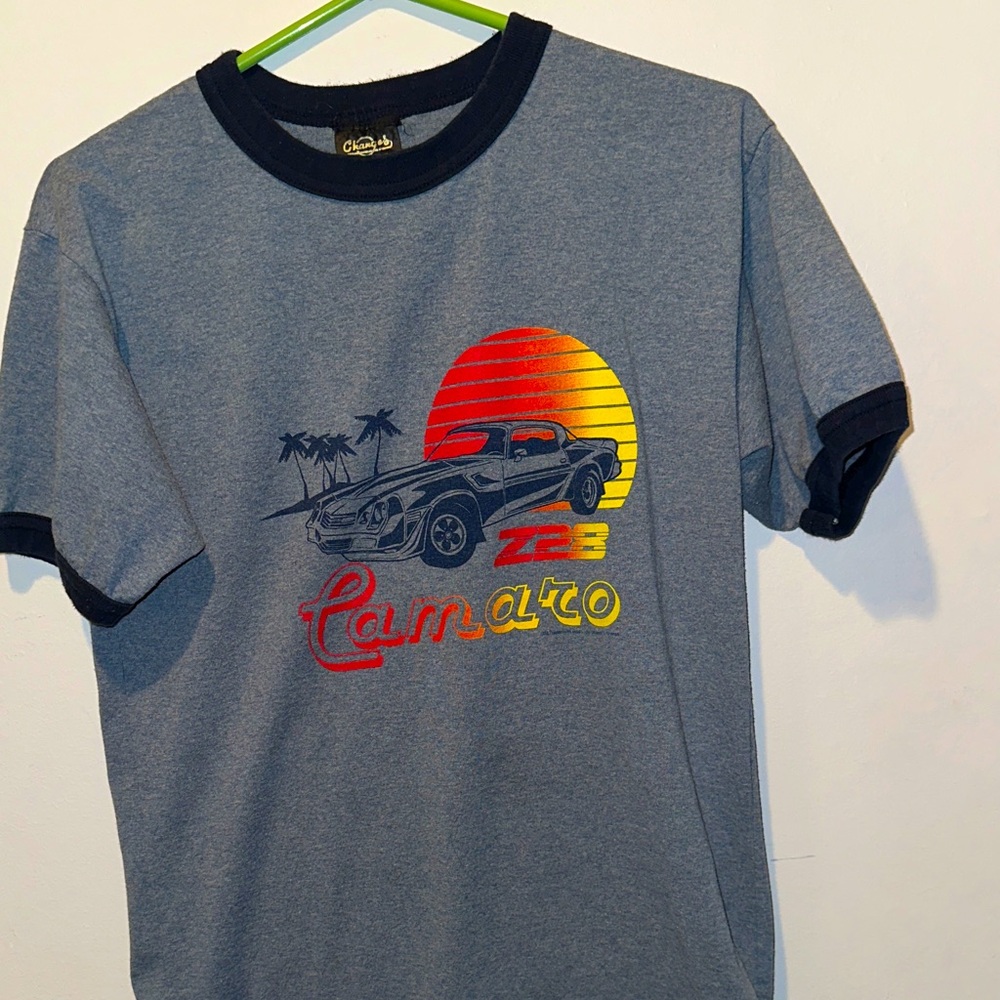 Changes Gray Z28 Camaro Sunset Graphic Tee